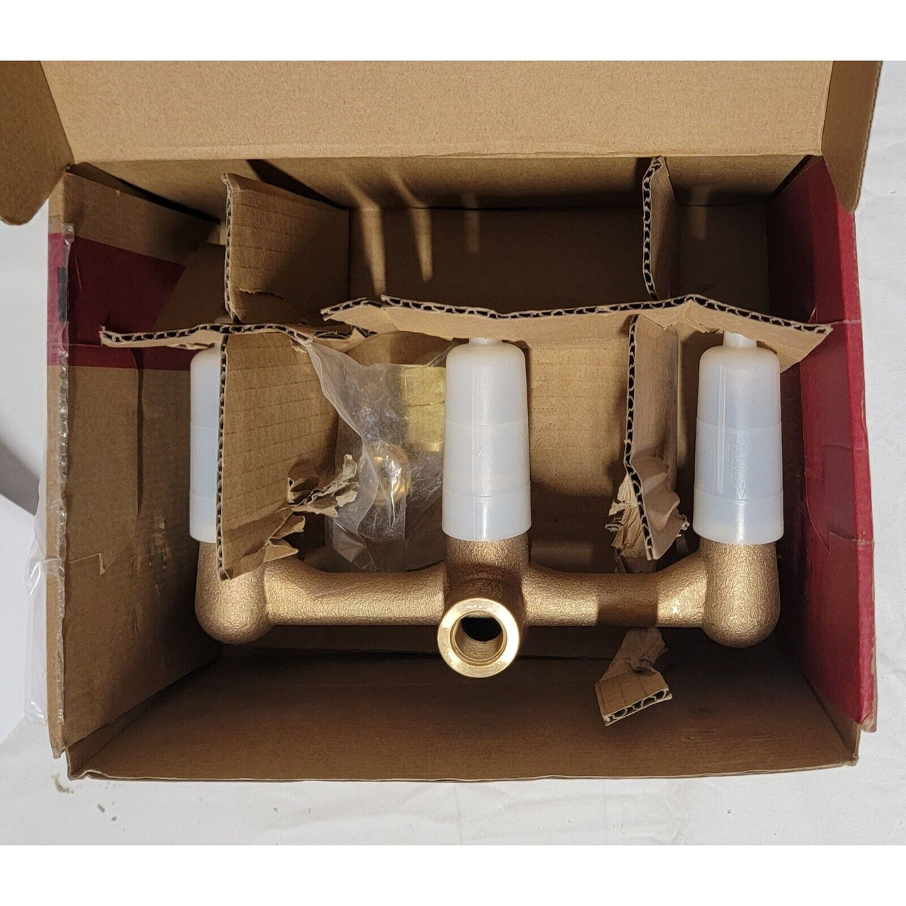 Pfister 01-31XA 8 in. Fixed Brass 3-Handle Rough In Valve Body