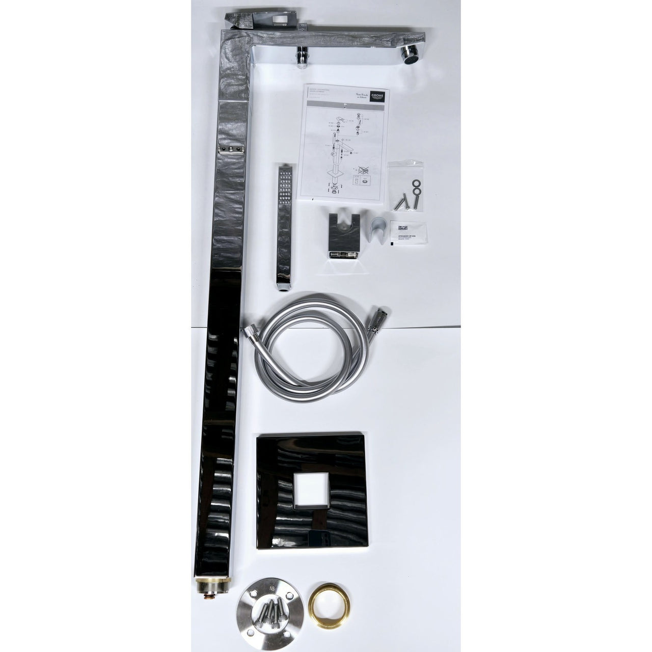 Grohe 23672001 Eurocube Floor Mounted Tub Filler with Hand Shower - Chrome *READ