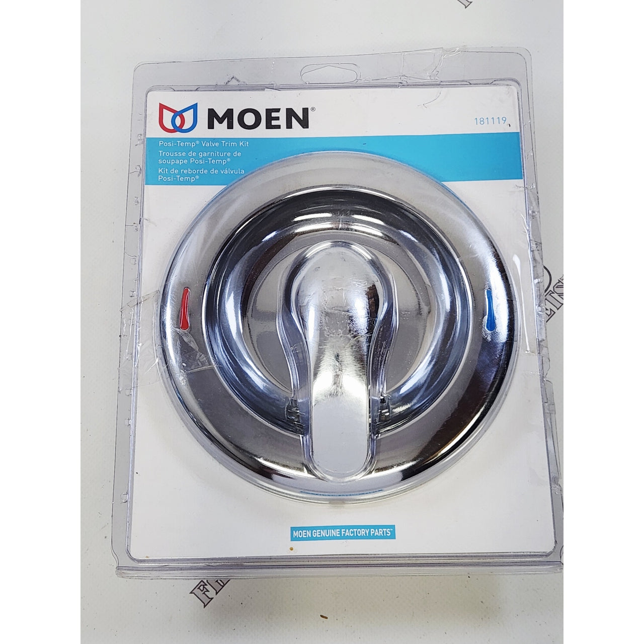 Moen 181119 Posi-Temp 7" Shower Valve Trim Escutcheon Kit - Chrome