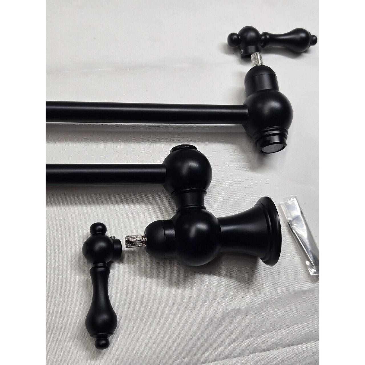Signature Hardware 450656 Vivan Double Handle Pot Filler - Matte Black