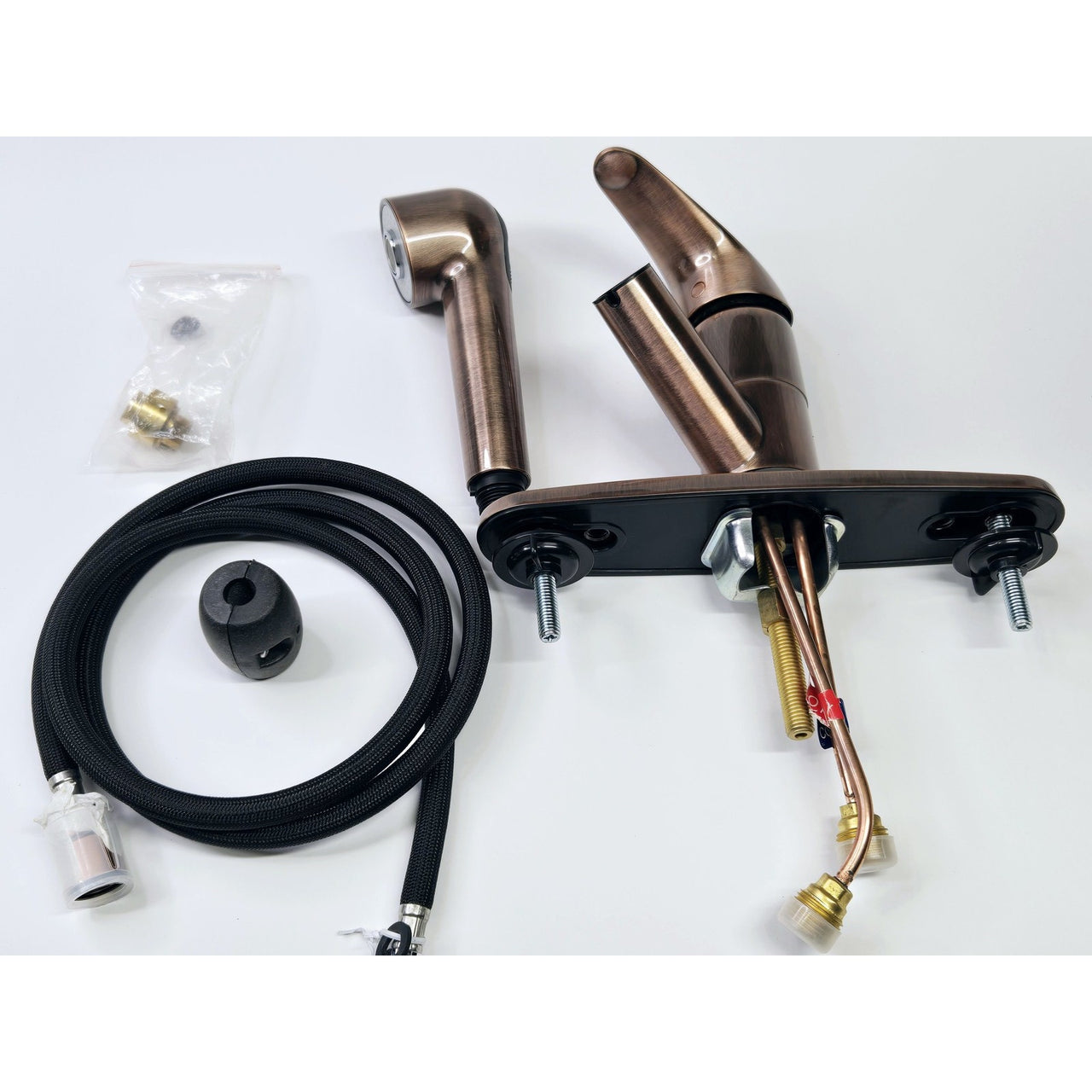 Signature Hardware T80017AG-27-ST-AC Solo Pull Out Kitchen Faucet-Antique Copper