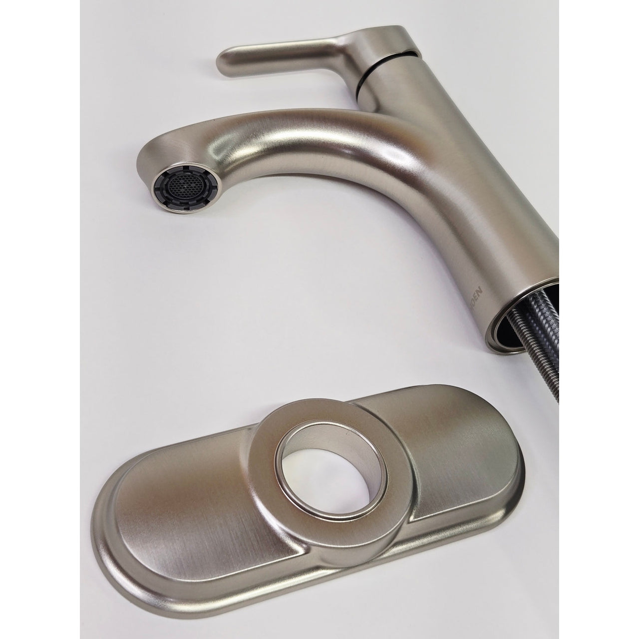 Moen 84466SRN Korek Single Hole Single-Handle Bathroom Faucet - Brushed Nickel
