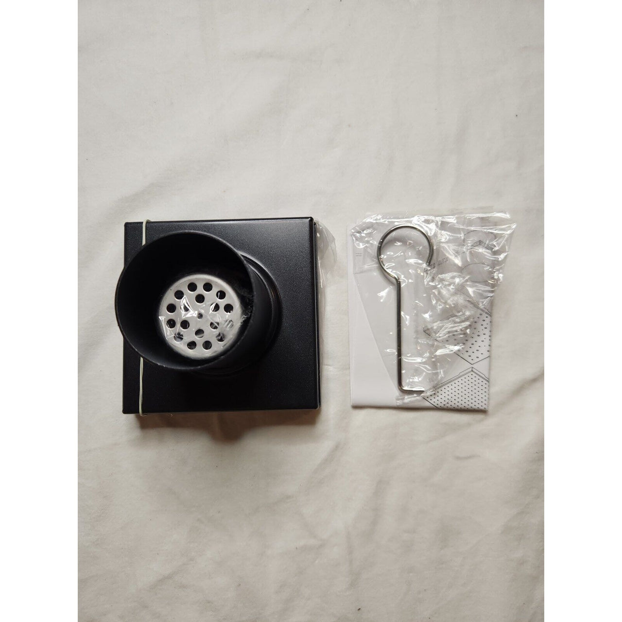 Signature Hardware 443300 Carmen 4" Square Shower Drain less Flange -Matte Black