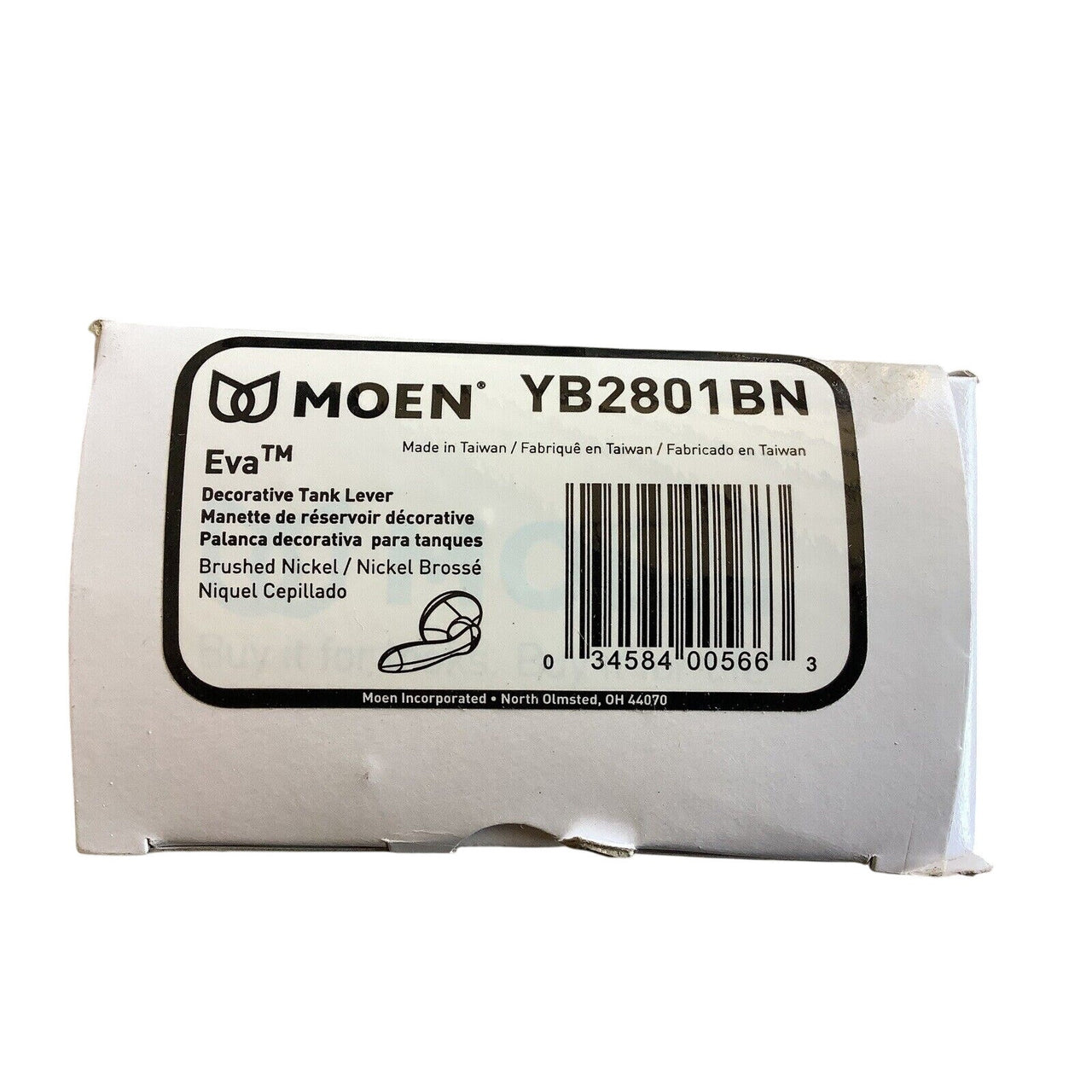 Moen YB2801BN Eva Collection Toilet Tank Lever - Brushed Nickel