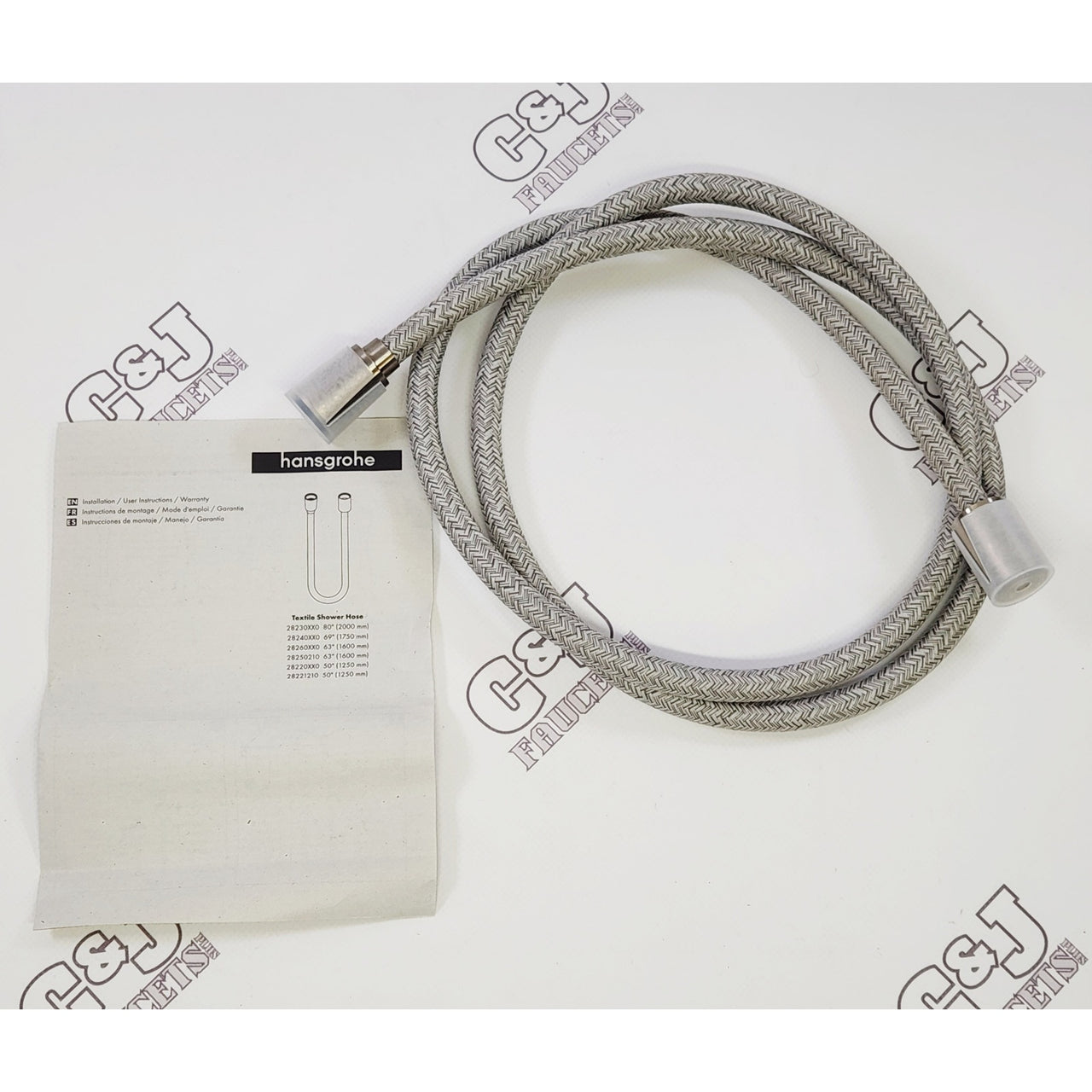 Axor 28259820 Shower Solutions 63" Textile Shower Hose - Brushed Nickel