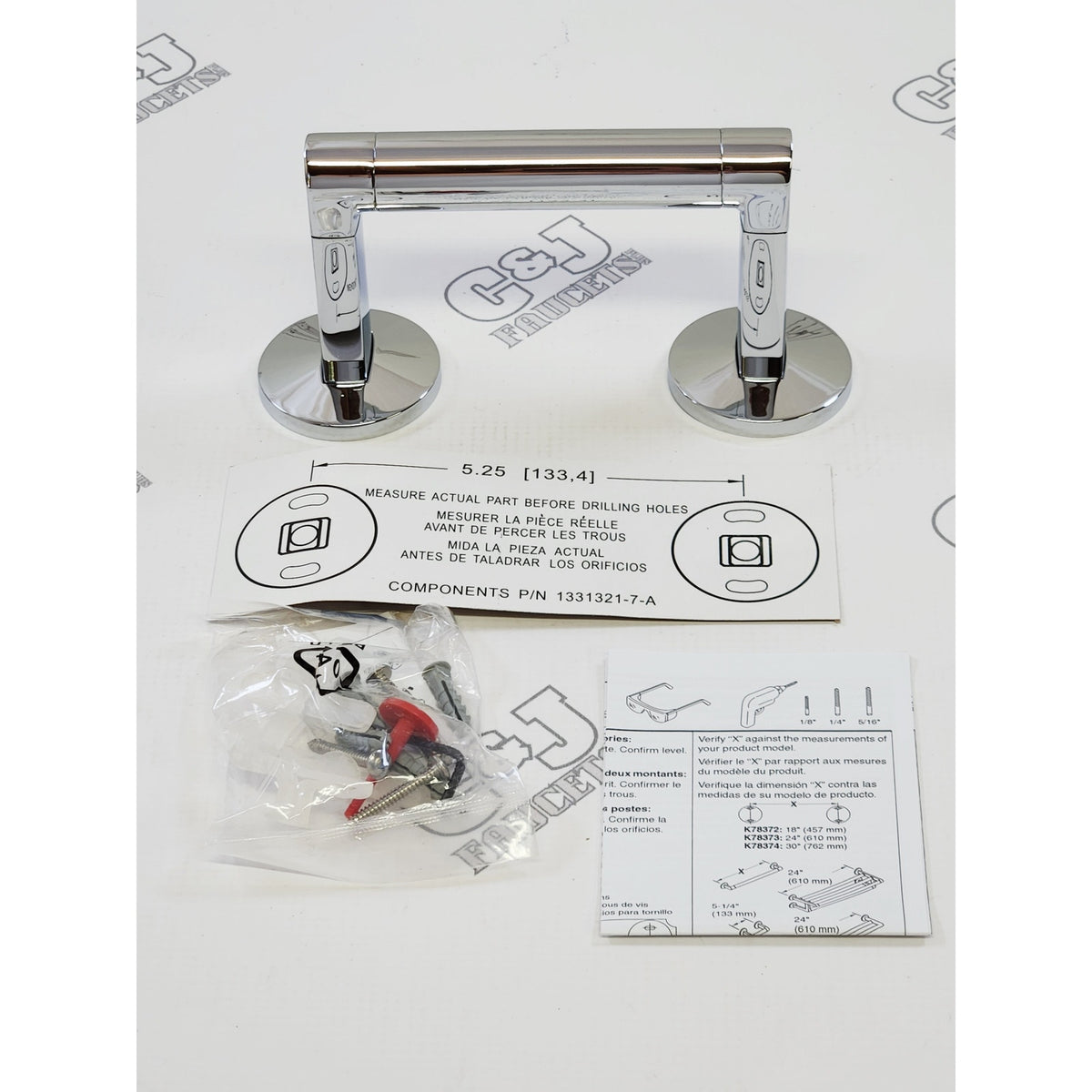 Kohler 78382-CP Components Pivoting Toilet Paper Holder - Polished Chrome