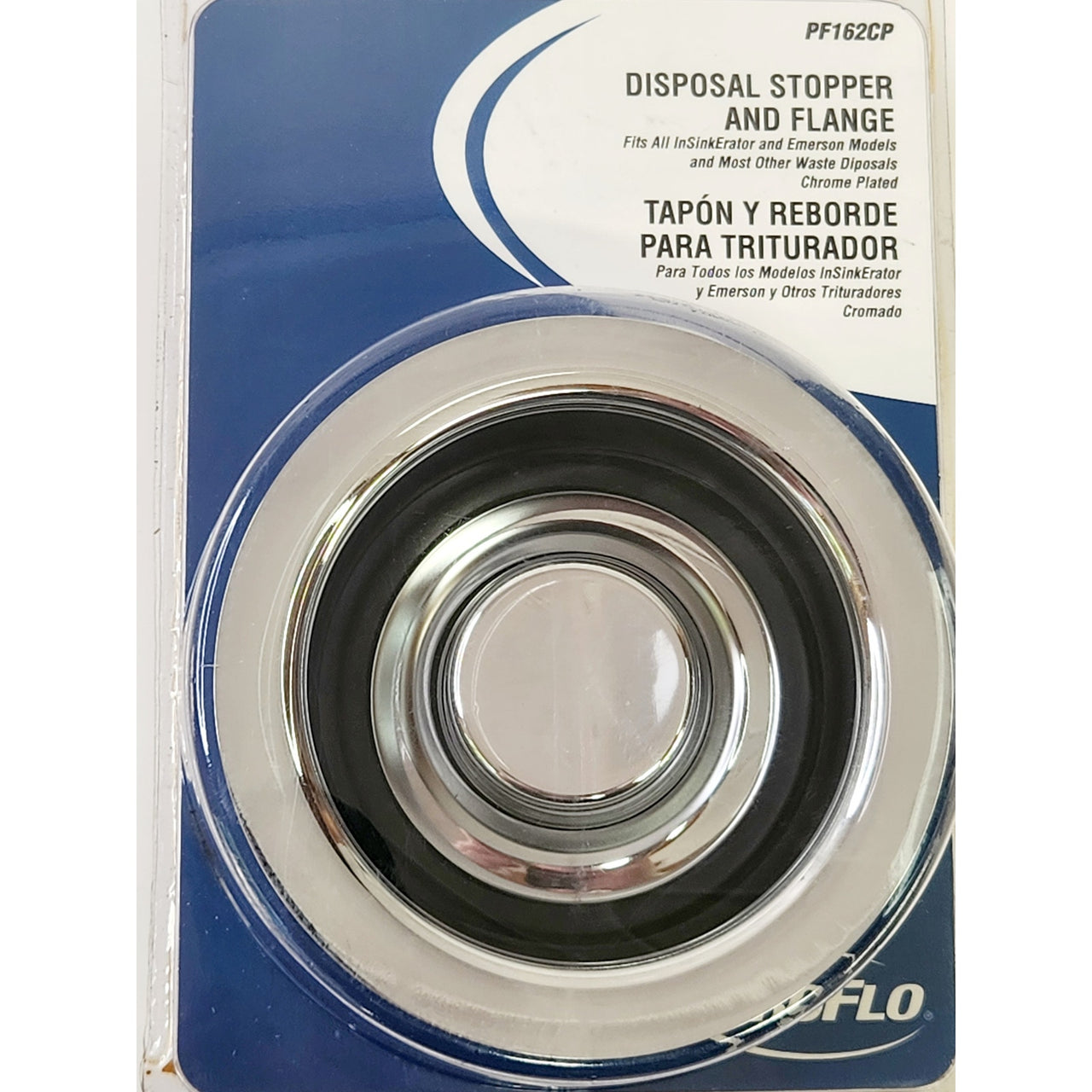 Proflo PF162CP Brass Disposer Flange and Stopper - Chrome Plated