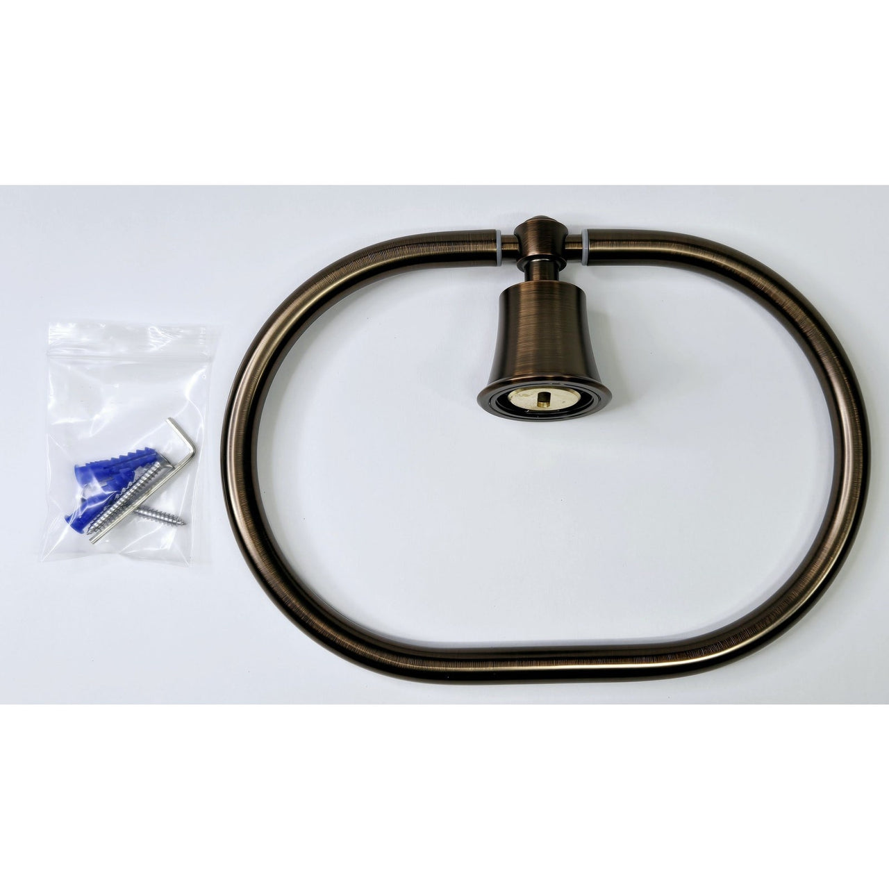 Signature Hardware 433261 Cooper 7-1/2" Wall-Mounted Towel Ring - Oil Rub Bronze