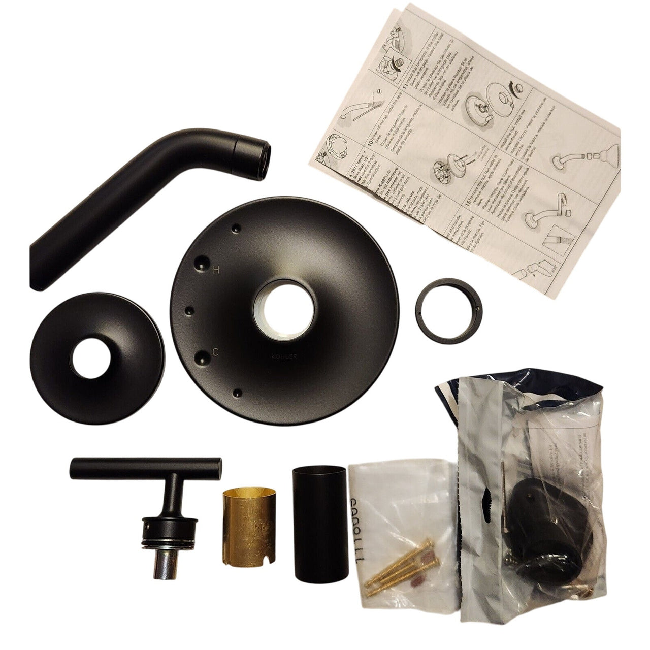 Kohler TLS14422-4-BL Purist Rite-Temp Valve Trim, NO Valve - Matte Black