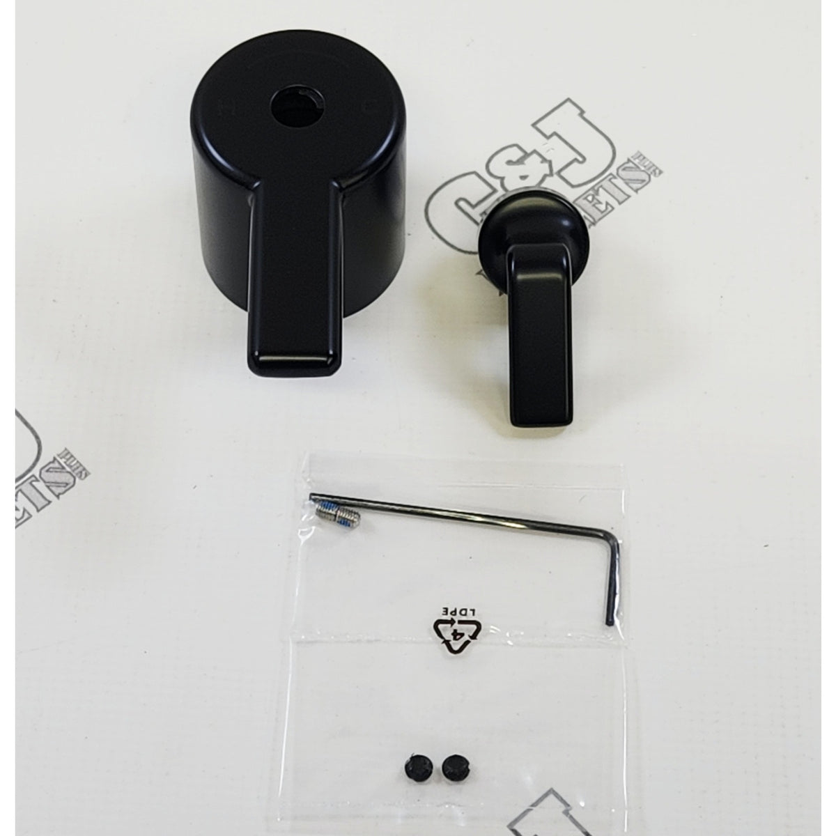 Brizo HL6067-BL Allaria Thermostatic Lever Shower Handle - Matte Black