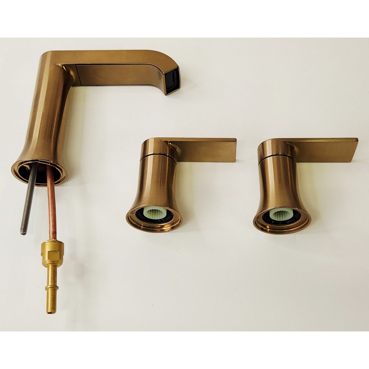 Moen TV6708BZG Genta LX Two-Handle Low Arc Bathroom Faucet - Bronzed Gold