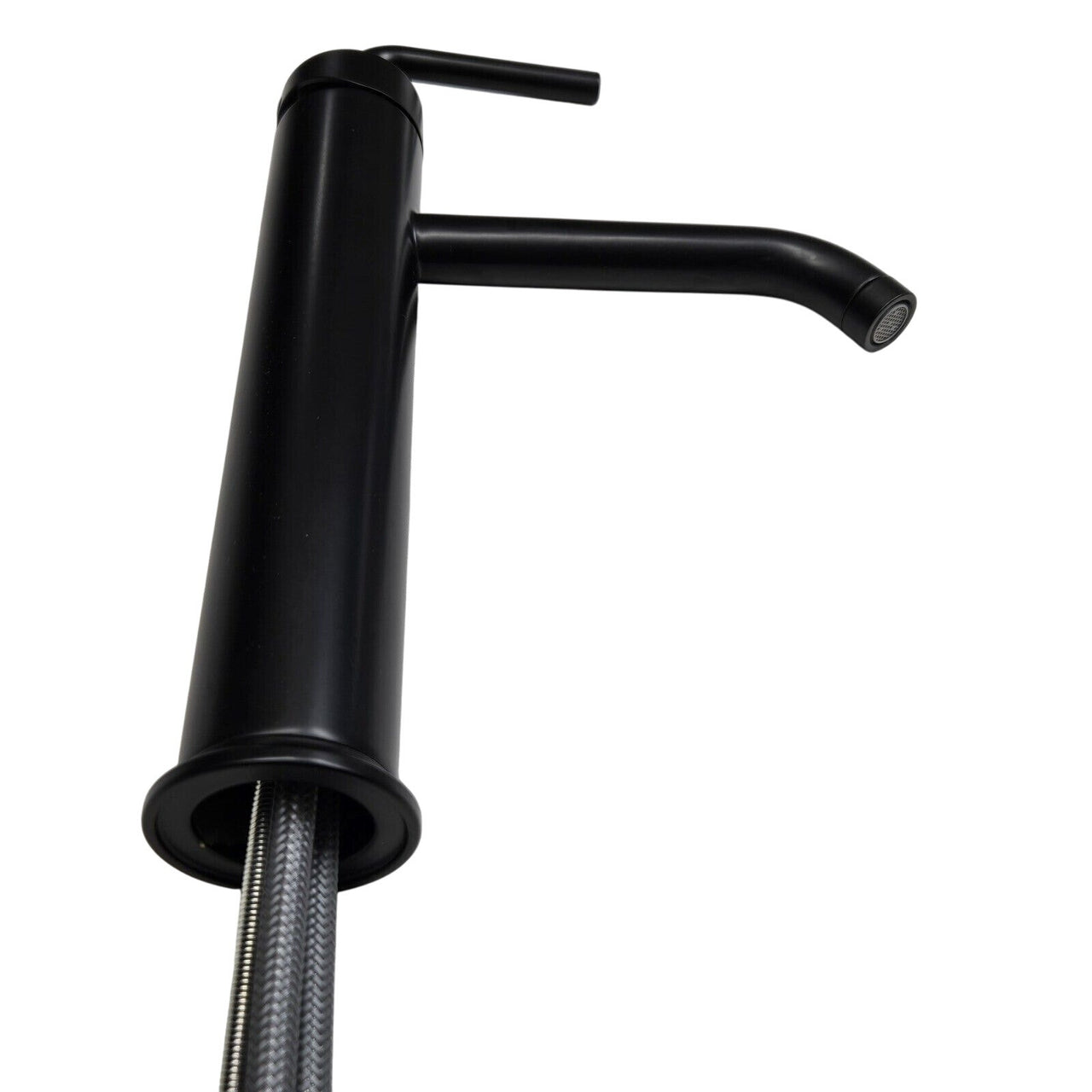 Kohler 14404-4A-BL Purist Tall Bathroom Faucet with Lever Handle - Matte Black