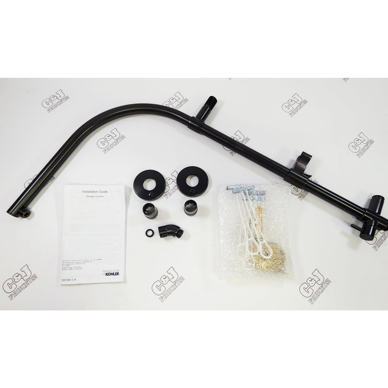 Kohler 45211-2BZ HydroRail-R Wall Mount Arch Shower Column - Oil Rubbed Bronze