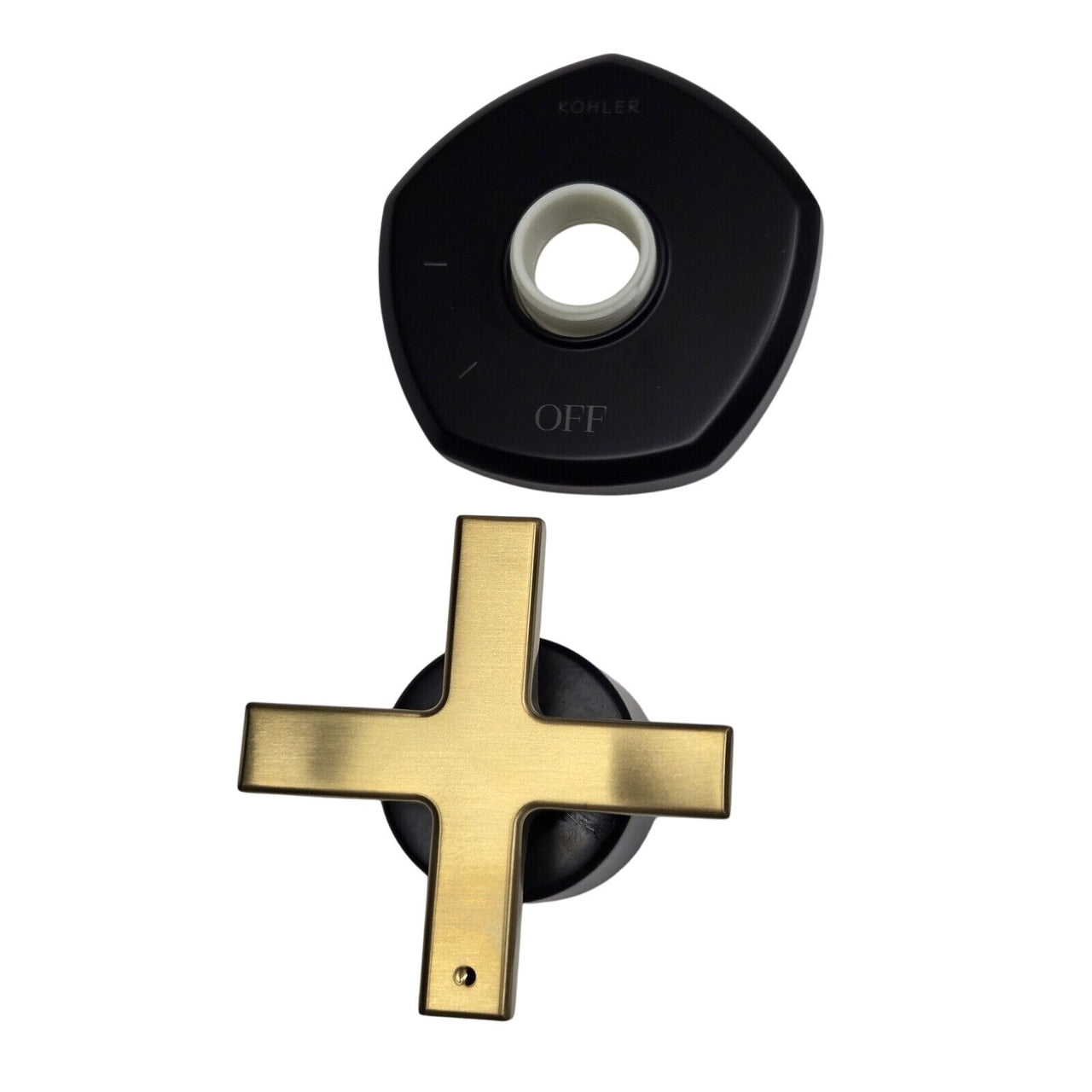 Kohler T27041-3-BMB Occasion Cross Handle Valve Trim, No Valve - Brass/Black