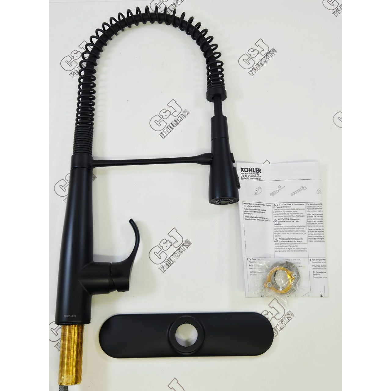 Kohler 22033-BL Simplice Kitchen Faucet - Matte Black READ
