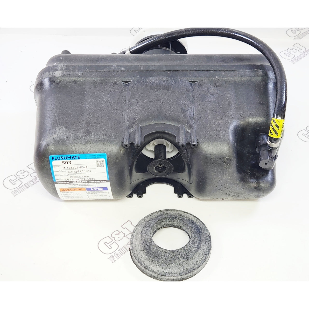 Flushmate M-101526-F32 503 Series 1.6 GPM Toilet Pressure Assist Tank READ