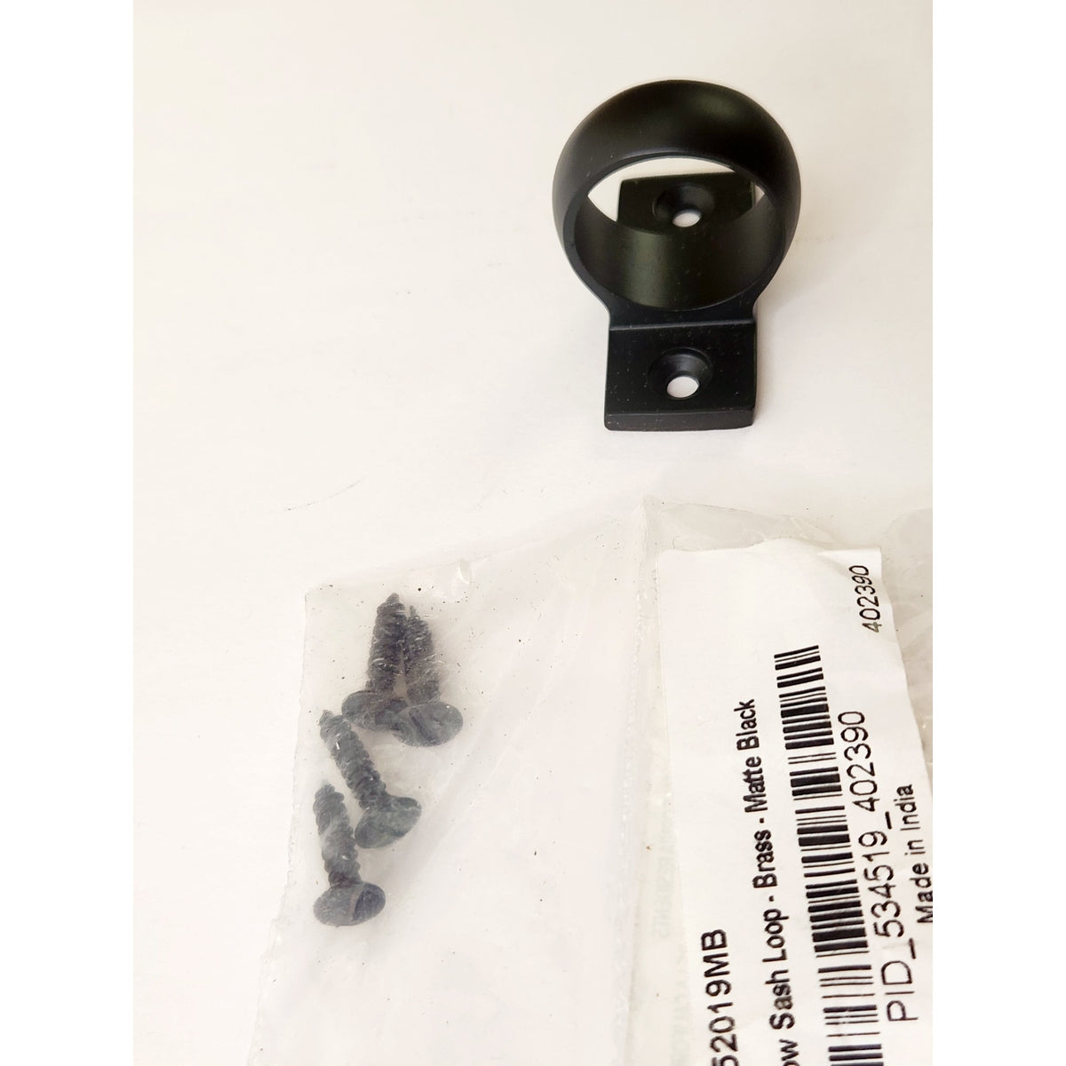 Sash Loop Signature Hardware 473673 Window Sash Loop - Matte Black