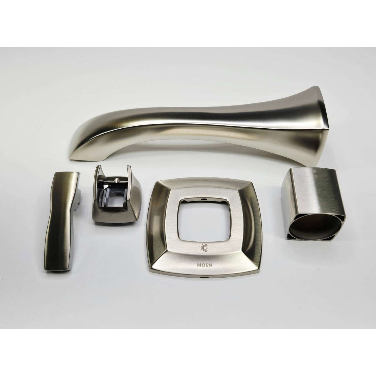Moen WT691BN Voss Single Lever Handle Wall Mounted Tub Filler - Brushed Nickel