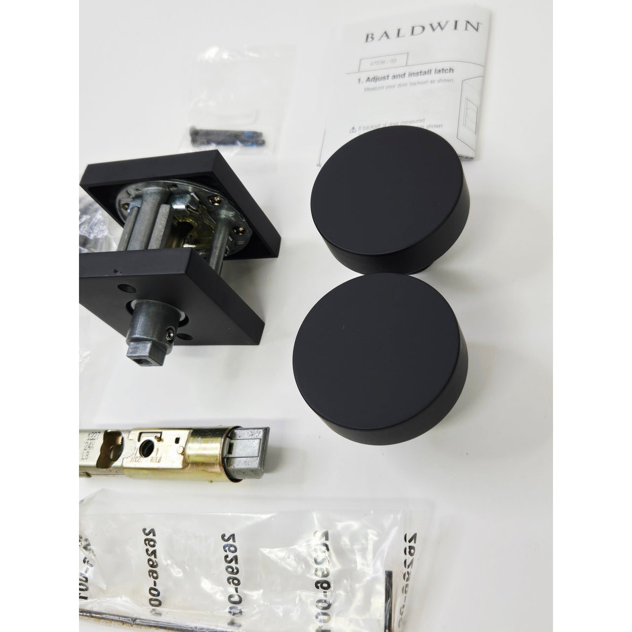 Baldwin 9BR3523-185 Reserve Contemporary Passage Knob - Satin Black
