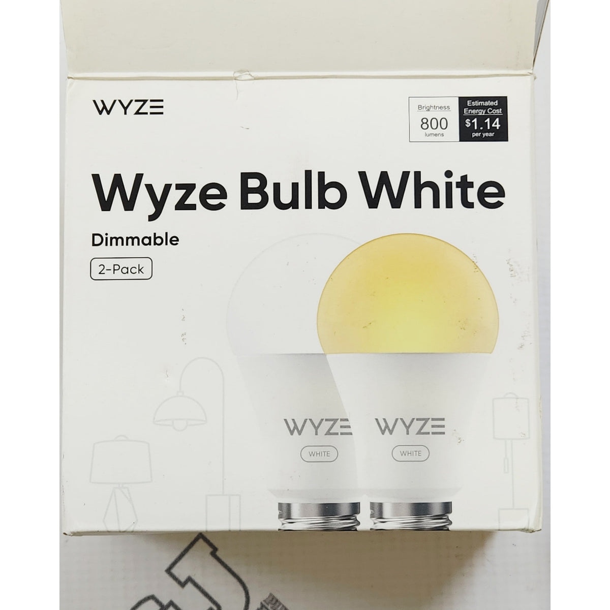 Wyze WLPA19V22PK A19 800-Lumen 90+ CRI WiFi Tunable Smart Light Bulb