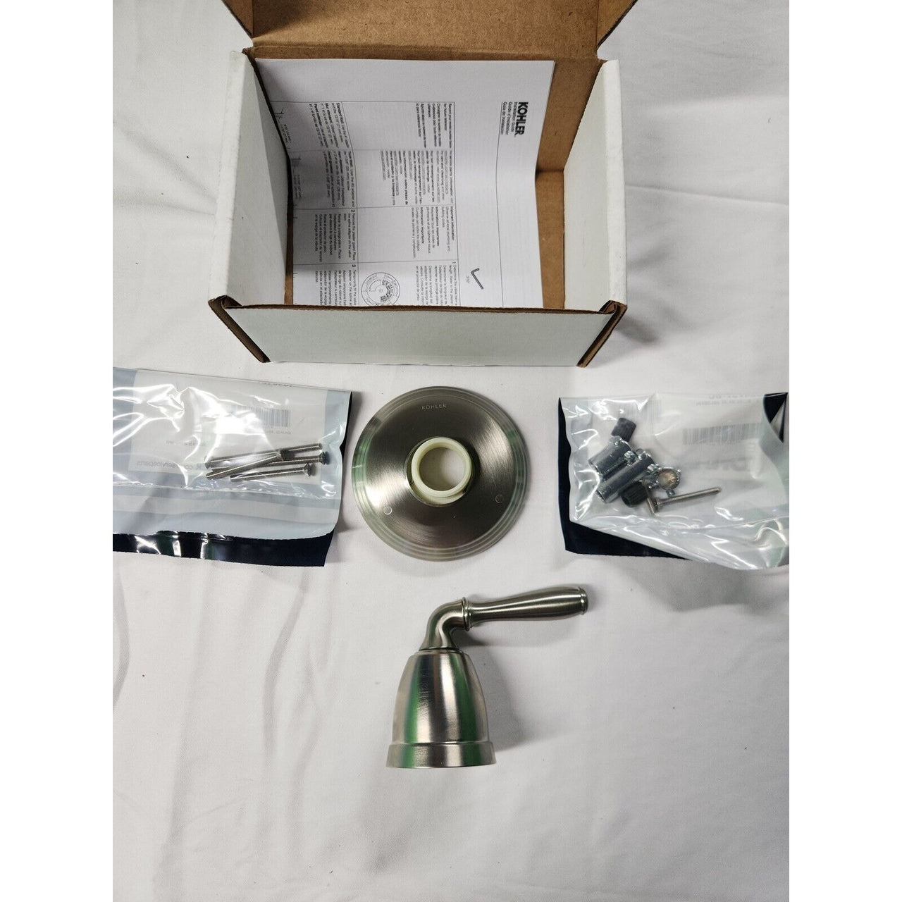 Kohler T376-4-BN Devonshire Trim for Transfer Lever Handle - Brushed Nickel