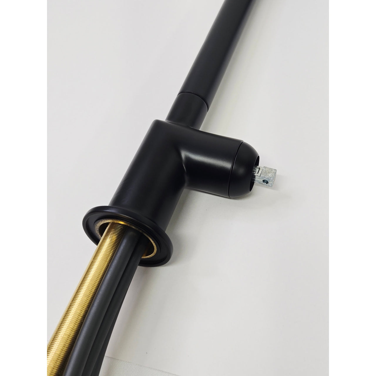 Brizo 63065LF-BLLHP Odin Kitchen Faucet with Square Spout, No Handle-Matte Black