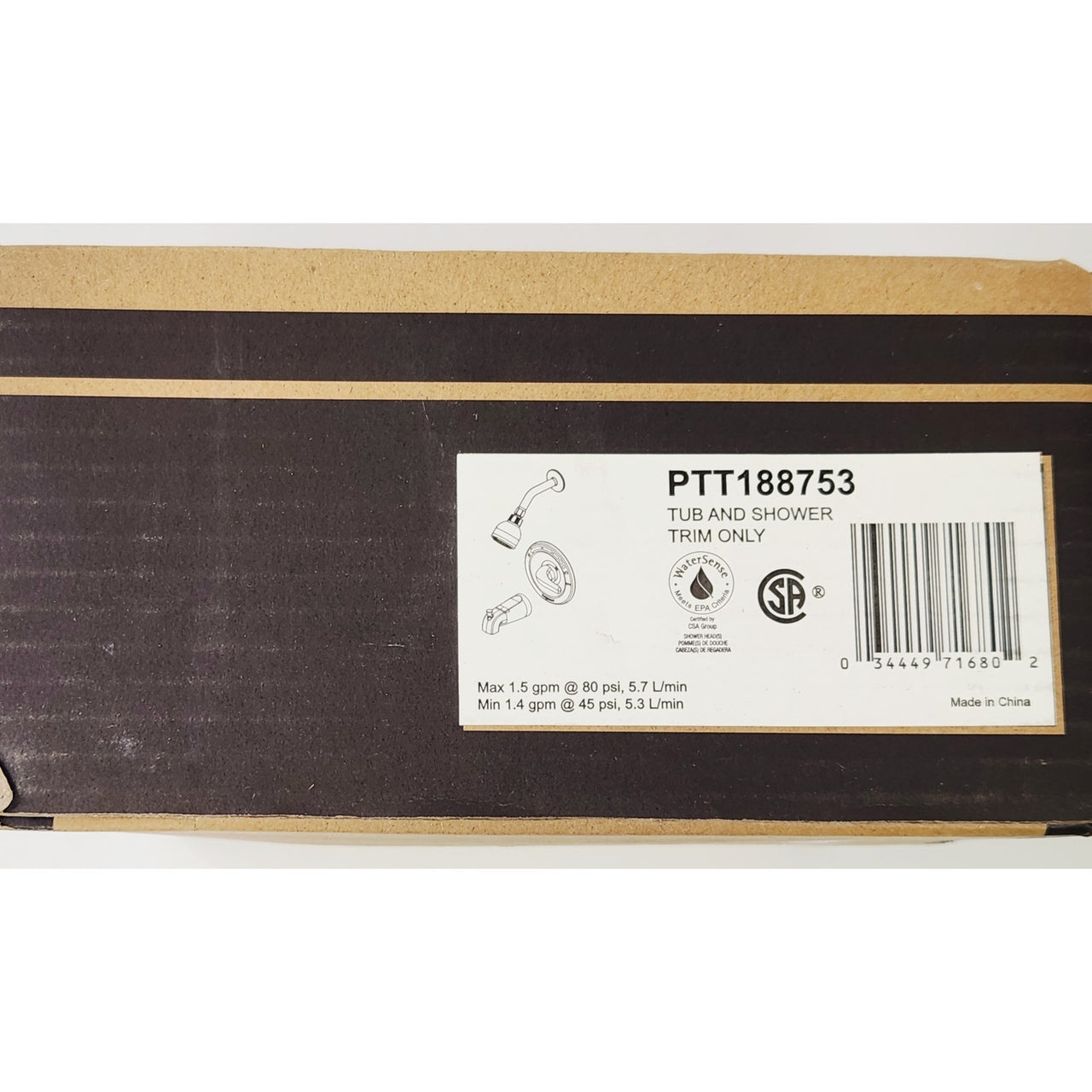 Peerless PTT188753 Pressure Balanced Tub and Shower Trim Package - Chrome