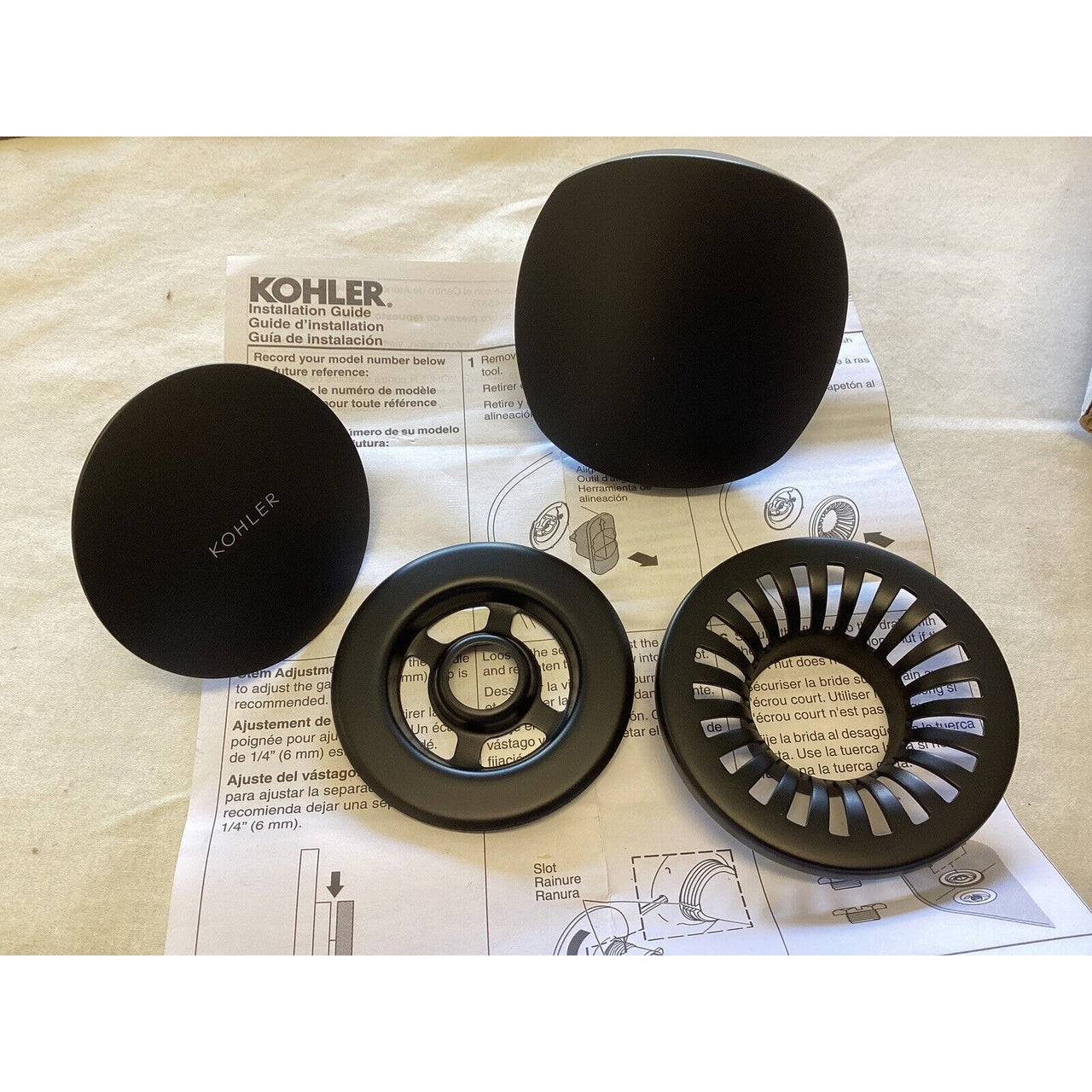 Kohler T37391-BL PureFlo Bath Drain Trim - Matte Black