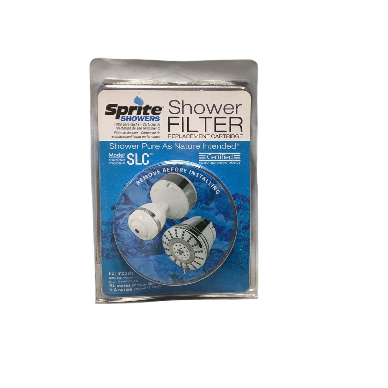 Sprite Showers SLC-R Slim-Line Shower Filter Replacement Cartridge - Blue