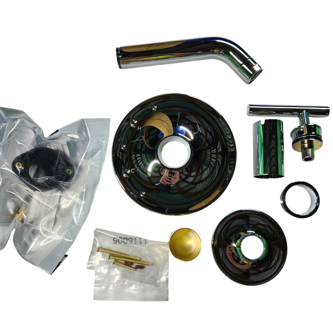 Kohler TLS14422-4-CP Purist Rite-Temp Valve Trim, NO Valve - Polished Chrome