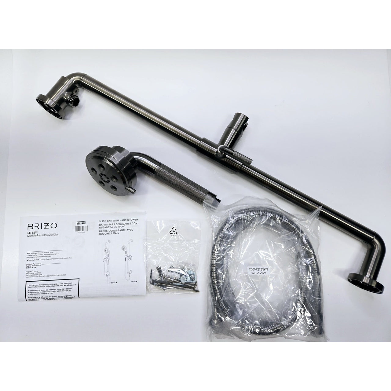 Brizo 85735-SL Litze 1.75 GPM Multi Function Hand Shower Set - Luxe Steel