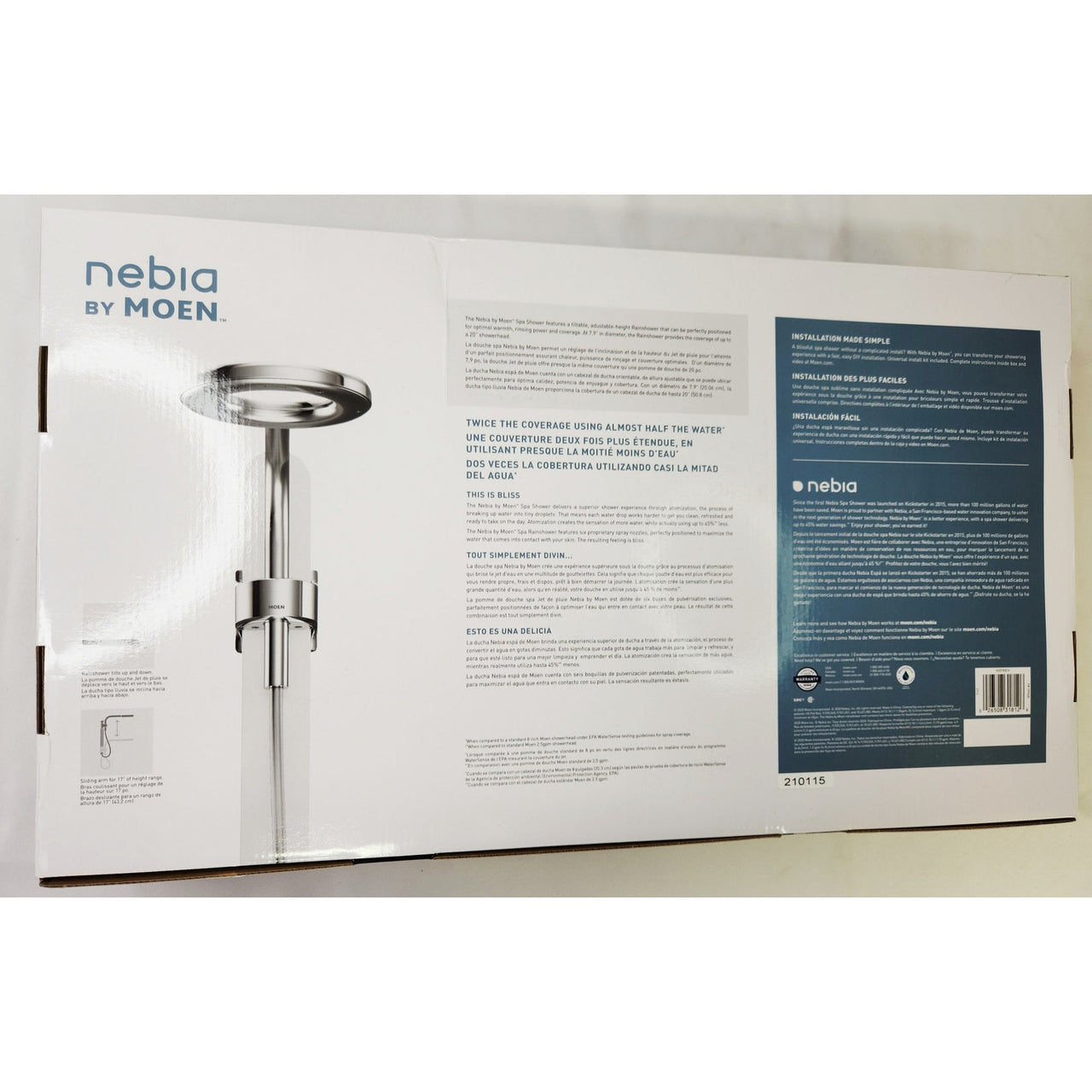 Moen N207R0CH Moen Spa Shower Rainshower - Chrome / White