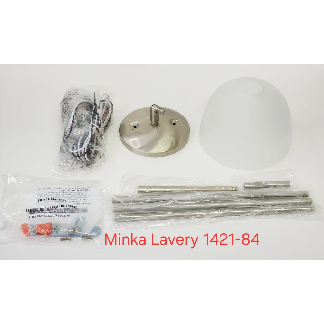 Minka Lavery 1421-84 Paradox 1 Light 7-1/2" Wide Mini Pendant - Brushed Nickel