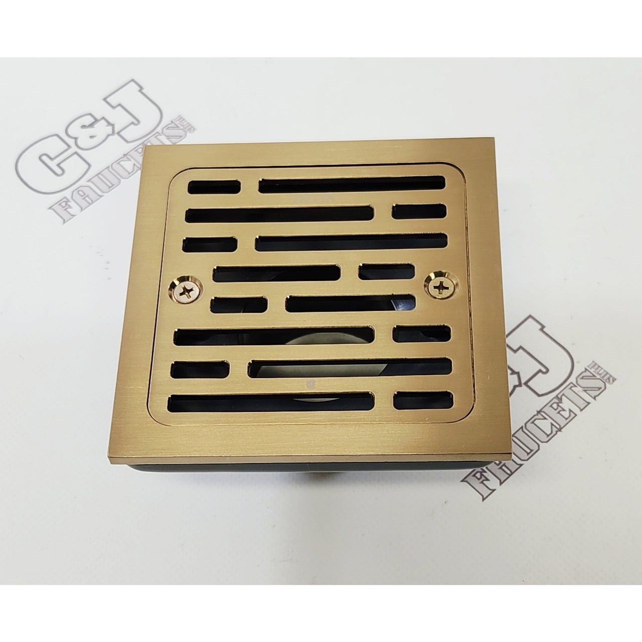 Delta DT062412-CZ 4" Tile-In Square Shower Drain - Champagne Bronze READ