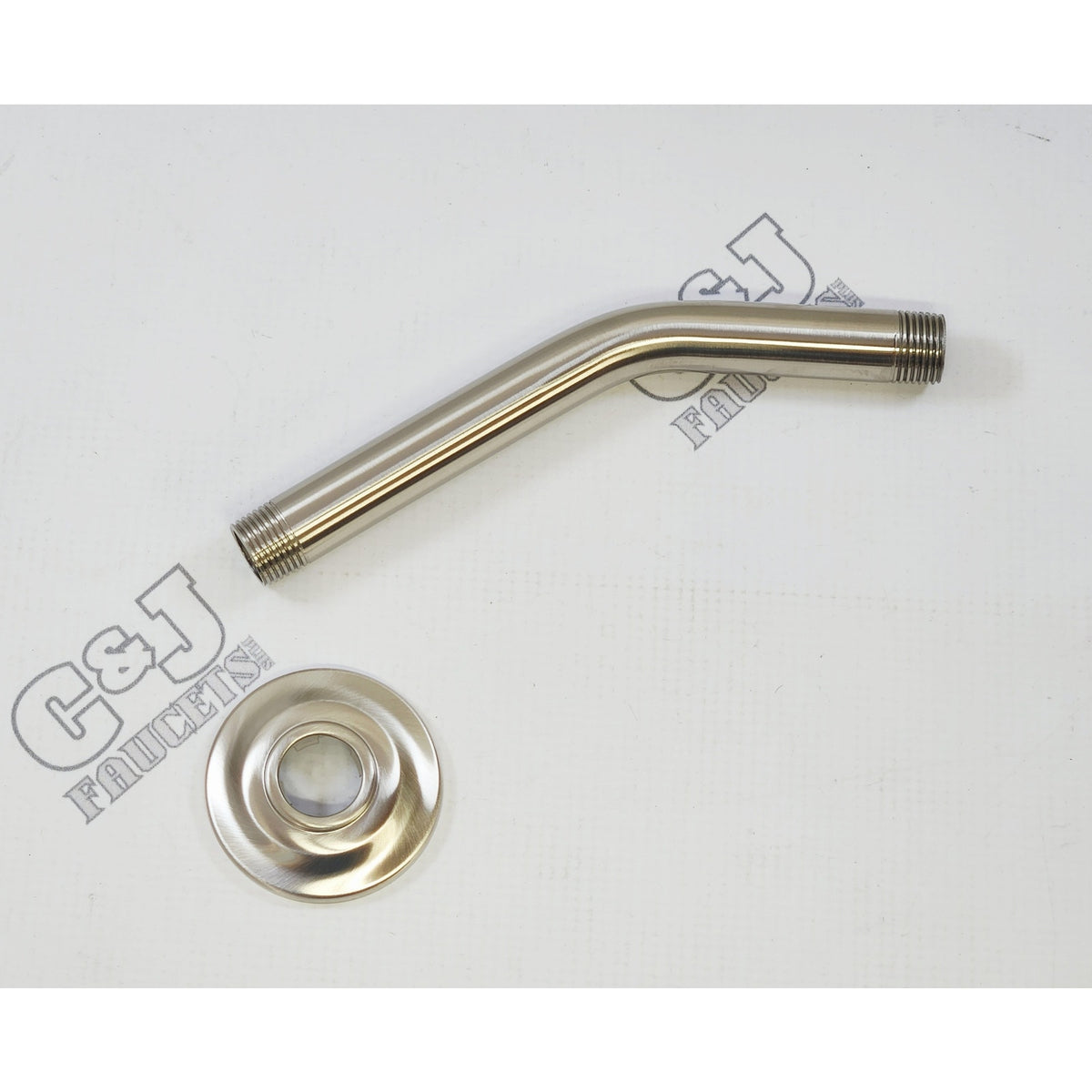 Moen S122BN Premium 8-Inch Standard Shower Arm with Flange - Brushed Nickel