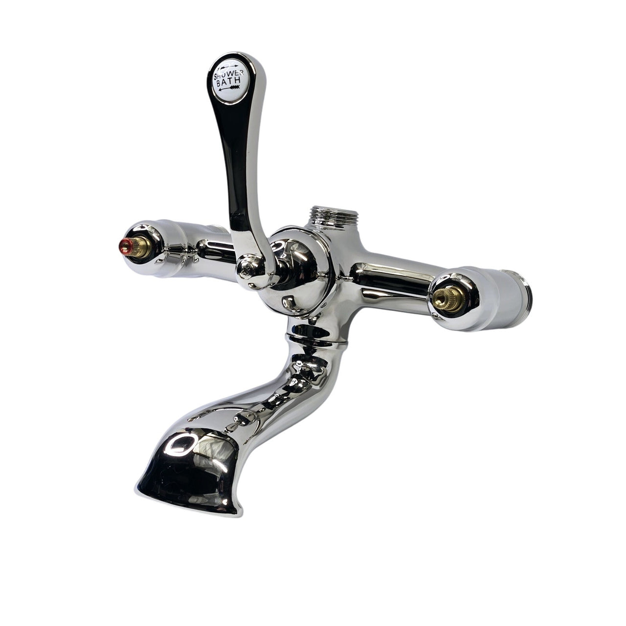 Signature Hardware HL-308-4-NH-PN English Telephone Faucet Body -Polished Nickel