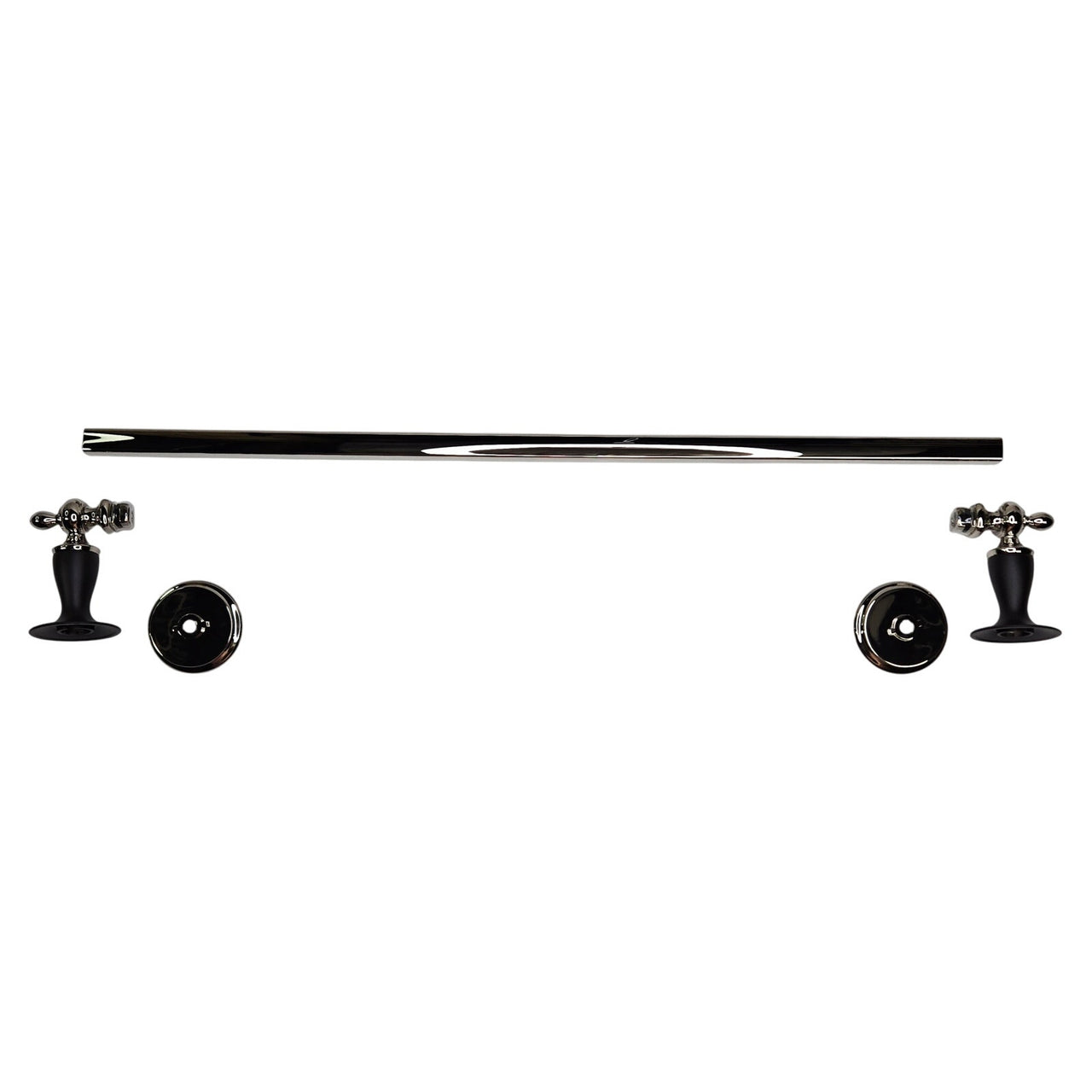 Brizo 692485-PNCO Charlotte 24" Towel Bar - Cocoa Bronze/Polished Nickel