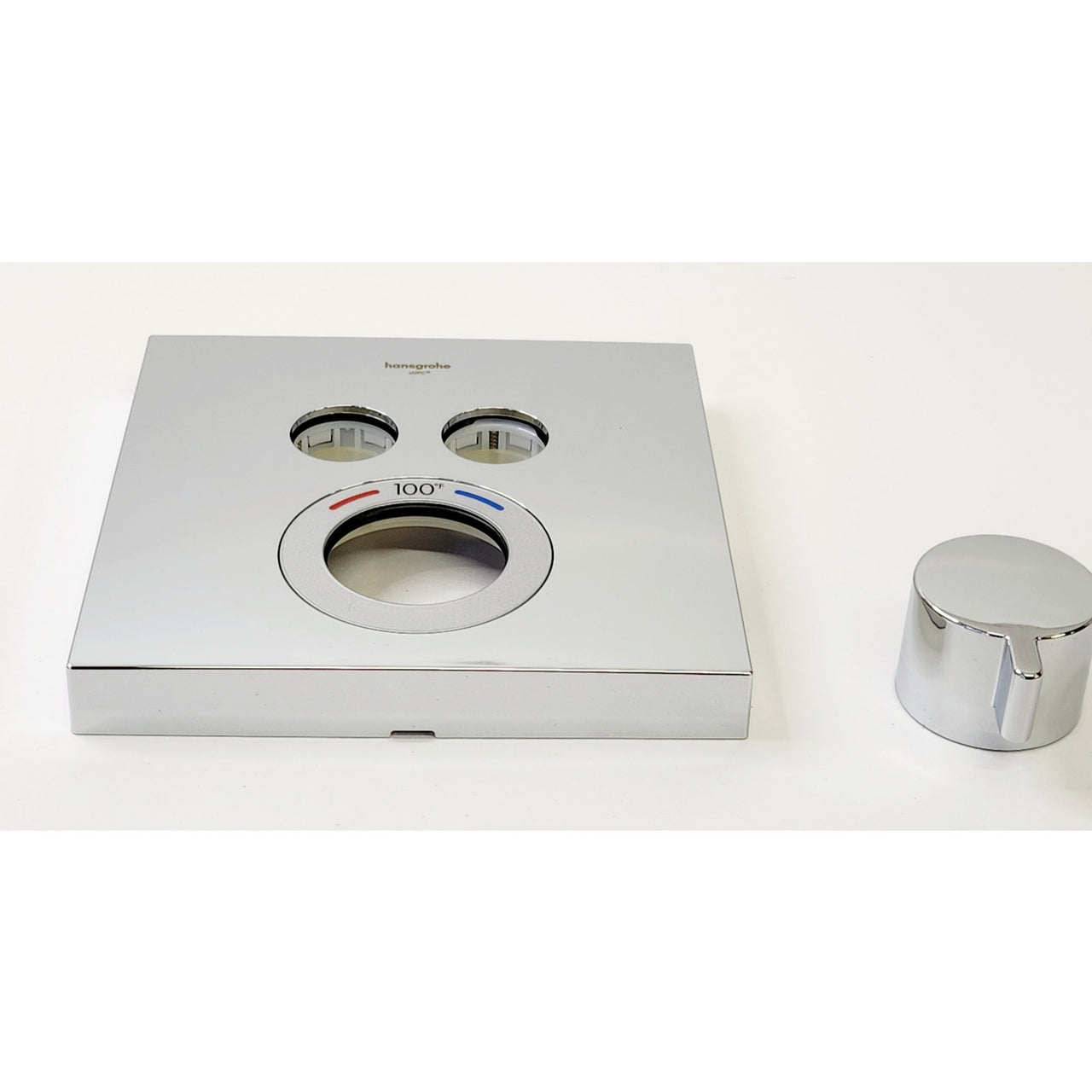 hansgrohe 15763001 ShowerSelect Square Thermostatic Valve Trim - Chrome