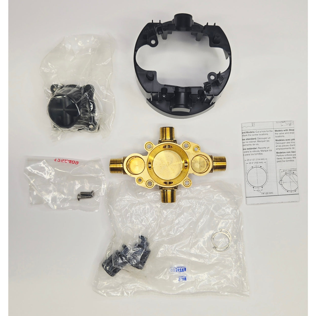 Kohler 8300-KSL-NA Rite-Temp Valve Body Rough-In w/Service Stops not Installed