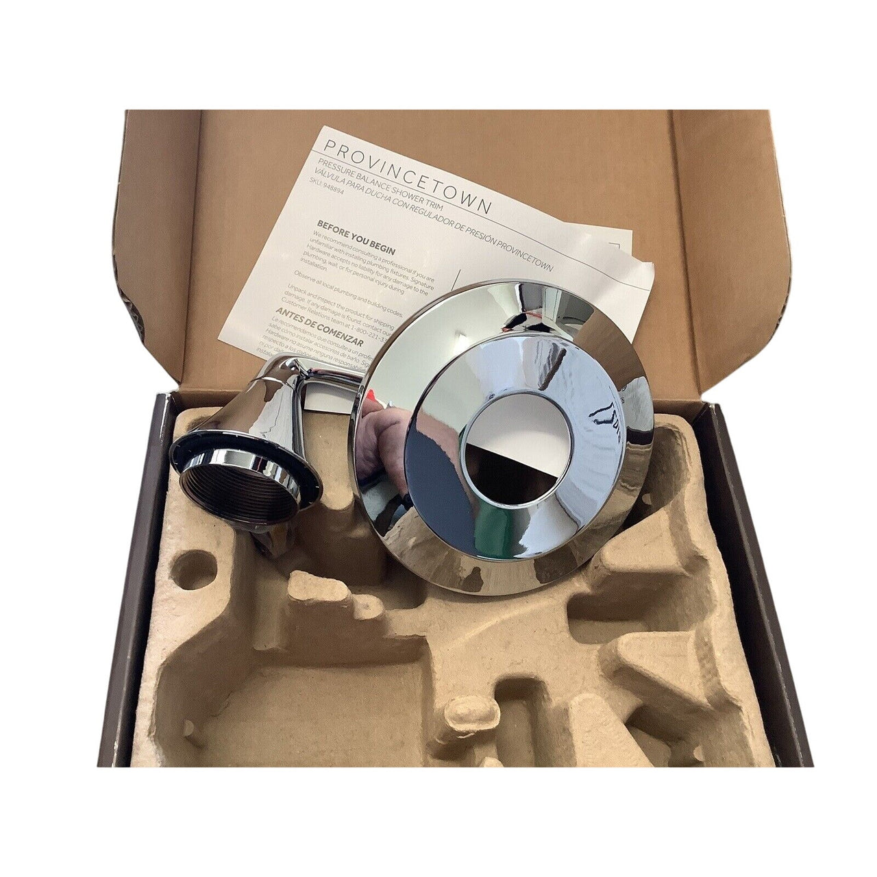 Signature Hardware 449848 Provincetown Dual Function Valve Trim, No Valve-Chrome