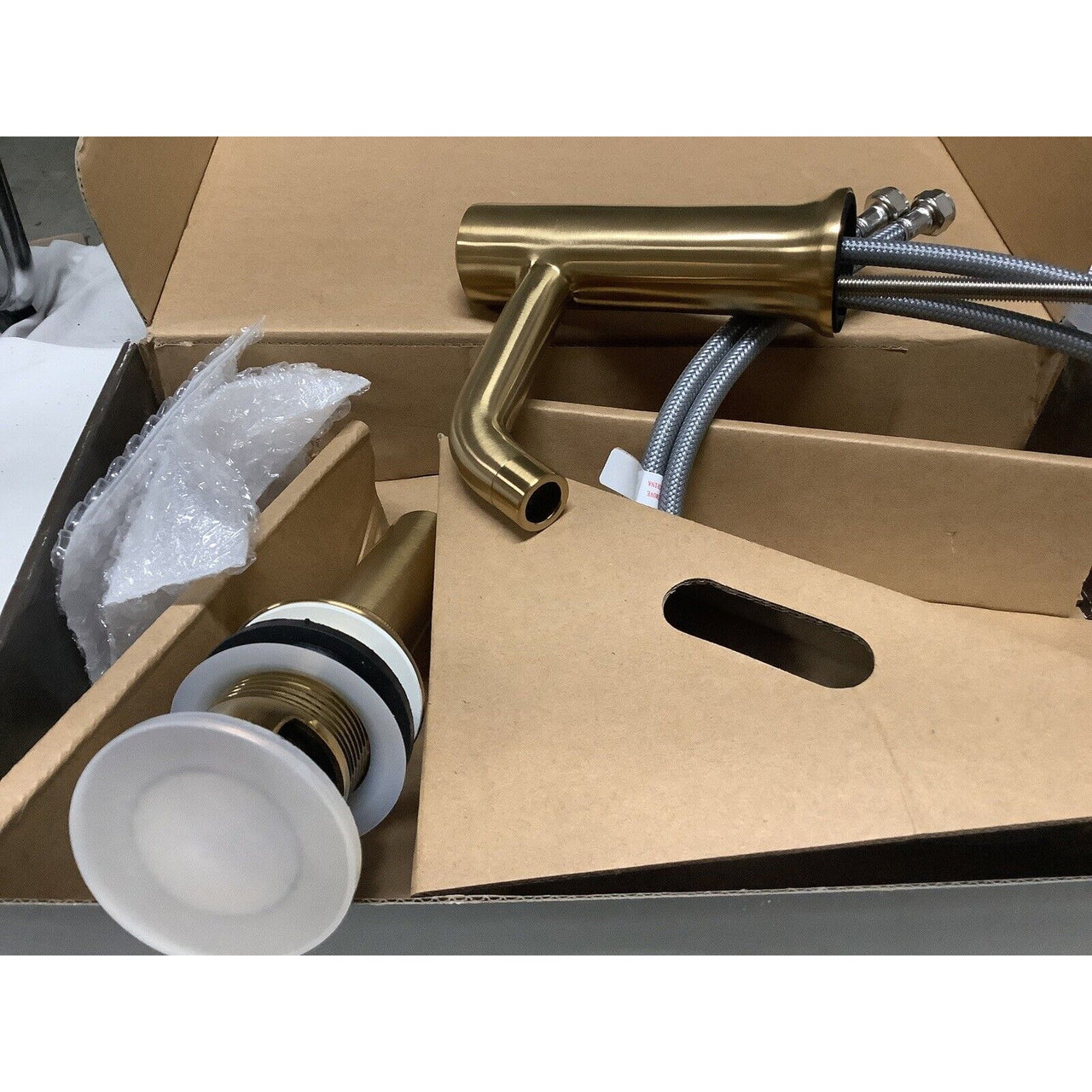 Signature Hardware 466418 Lentz 1.2 GPM Single Hole Bathroom Faucet - Brush Gold