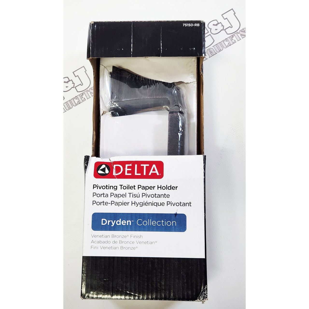 Delta 75150-RB Dryden Pivoting Bathroom Toilet Paper Holder - Venetian Bronze