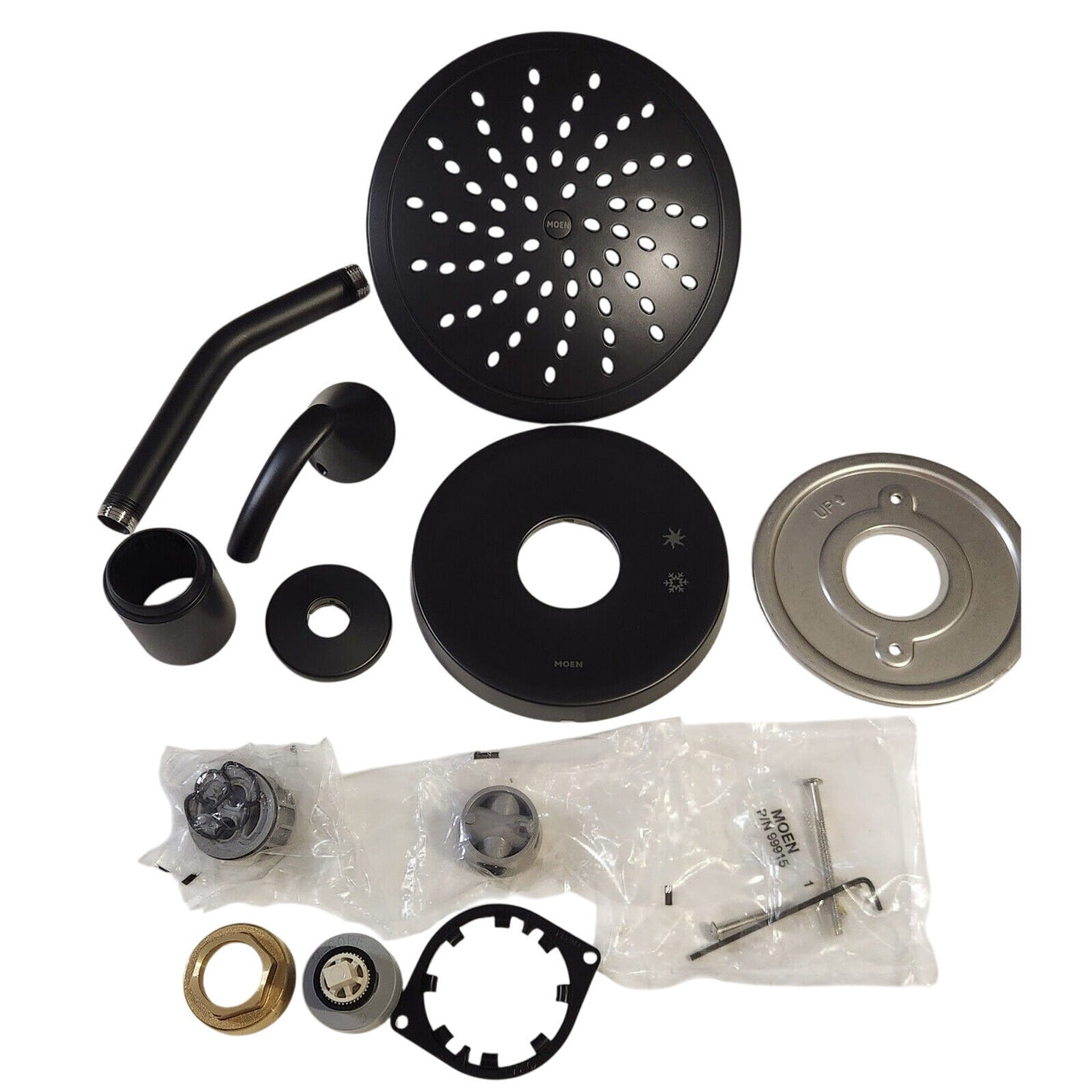 Moen UT2842EPBL Glyde M-CORE 2-Series Shower Trim Kit, No Valve - Matte Black