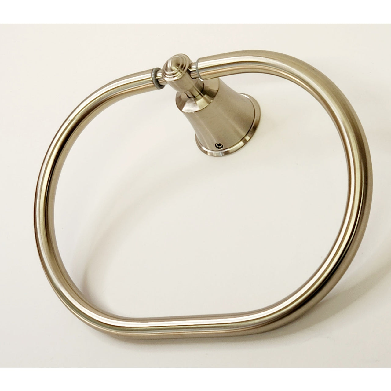 Signature Hardware 433259 Cooper 7-1/2" Wall-Mounted Towel Ring - Brushed Nickel