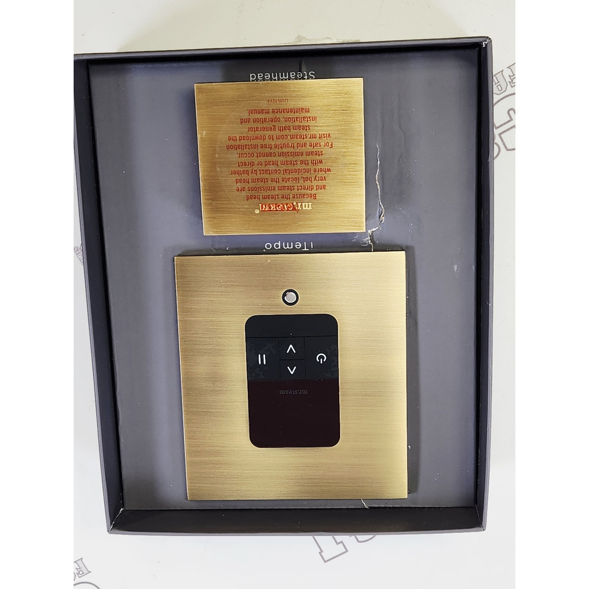 Mr. Steam MSITEMPOSQ-BB iTempo Square Steam Control - Brushed Bronze