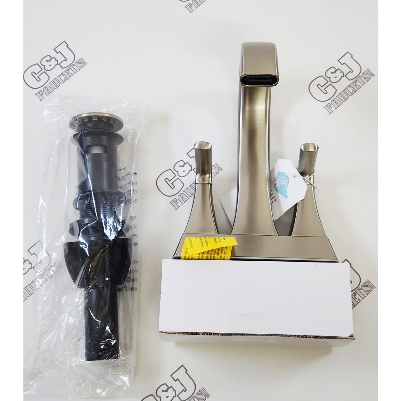 Pfister LF-048-BIEGS Bruxie 4" Centerset Faucet - Spot Defense Brushed Nickel