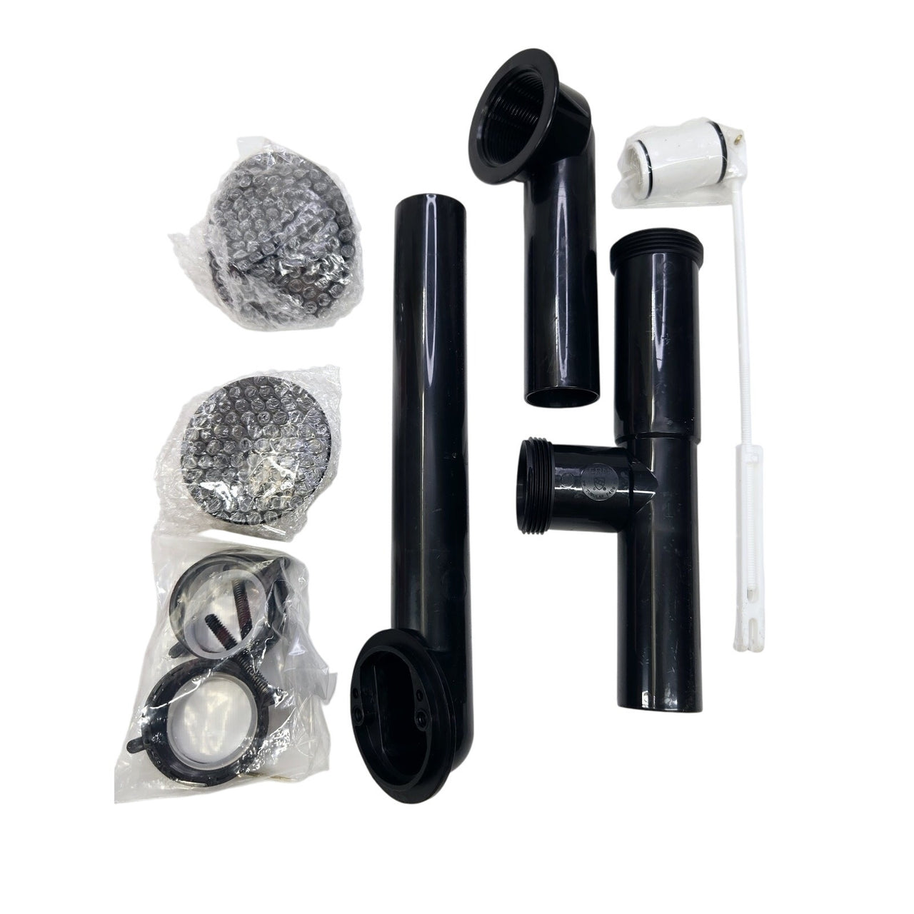 Westbrass 592144-62 1-1/2" Tubular Trip Lever Bath Waste - Black