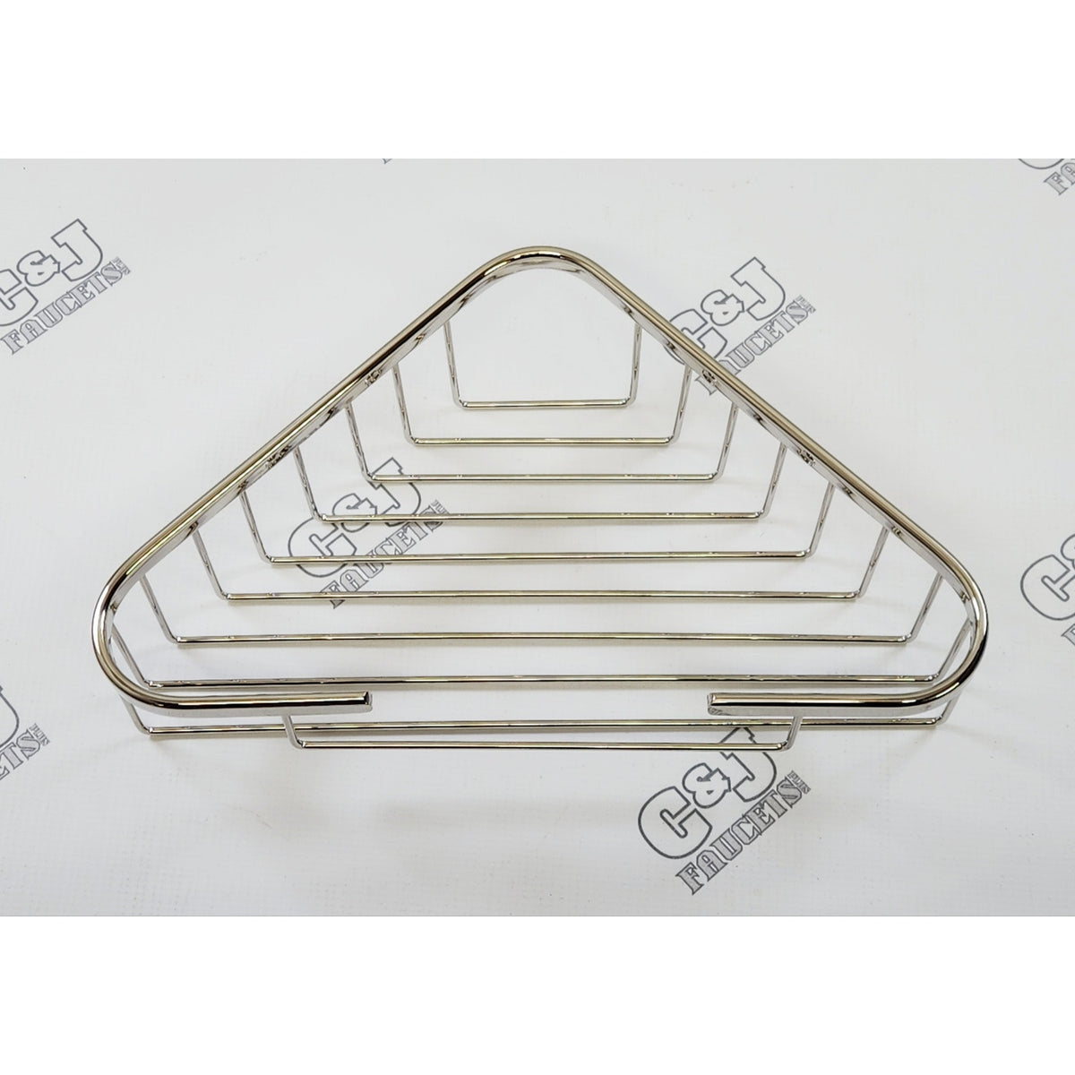 Deltana WBC1310U14 13-1/4" Solid Brass Shower Wire Basket - Bright Nickel