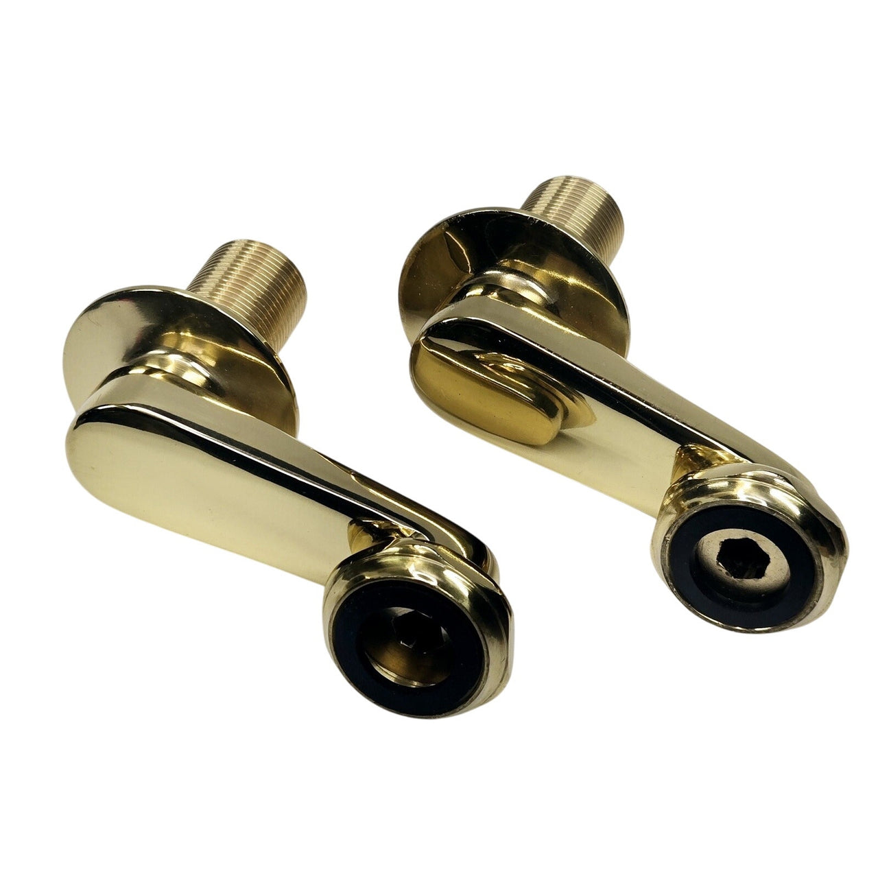 Signature Hardware 109102 Swing Arm Coupler (Sold in Pairs)-Polished Brass *READ
