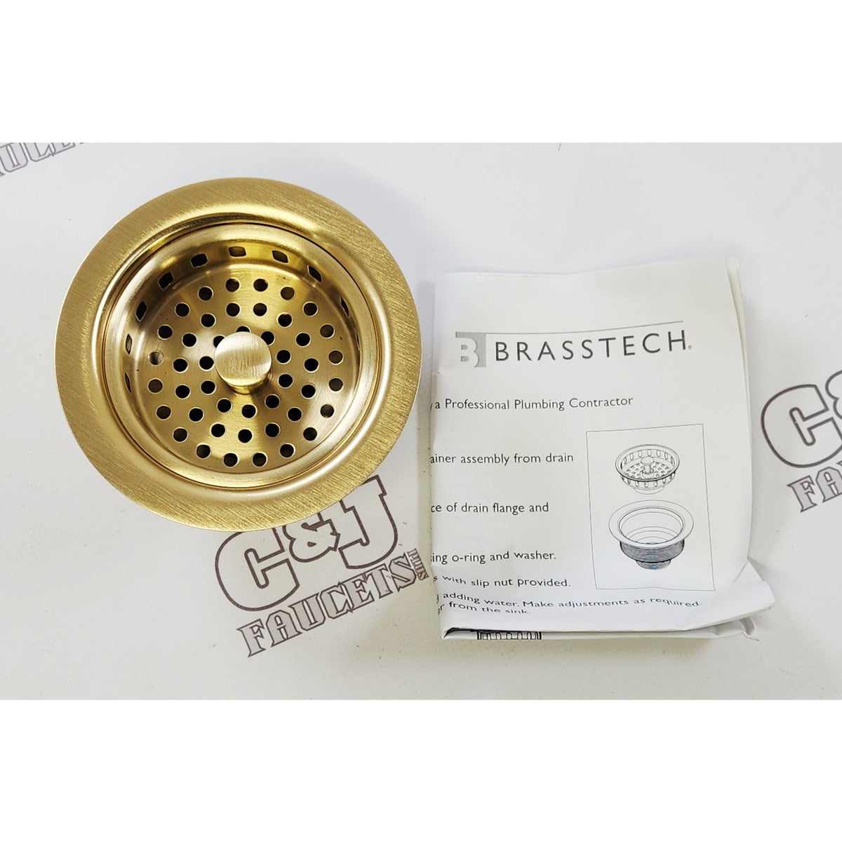 Newport Brass 121/04 Kitchen Sink Basket Strainer Assembly - Satin Brass